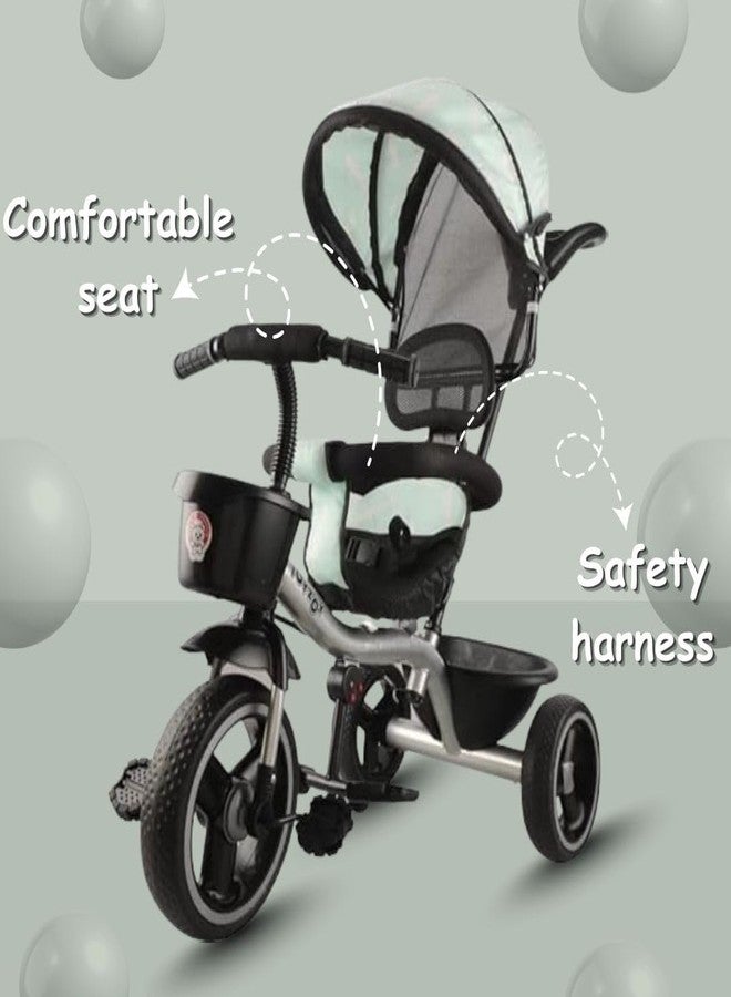 Maanit Mannit Trikes for Child, Baby Trikes with Parental Adjust Push Handle, Canopy, Rubber Wheels & Storage | Kids Cycle Tricycle | Cycle for Kids 1.5 to 5 Years Boys Girls (Ds2) - Image 5